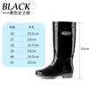 Comemore Autumn Boots Low Heels Rainshoes Couple Men Women High-barrel Waterproof Rain Boot Work Rubber Shoe Long Water Shoes 44