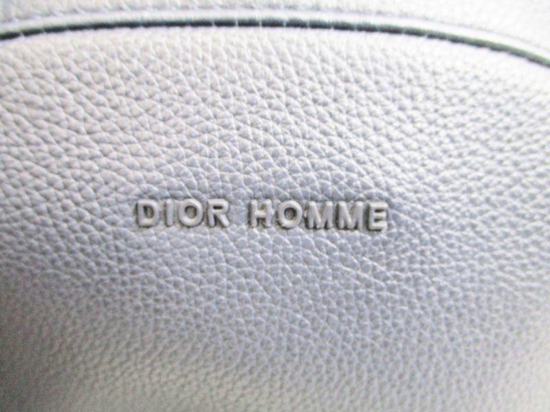 Оригинальный рюкзак Dior Homme из кожи теленка, темно-синий и светло-синий, #6872. Восстановлен продавцом.