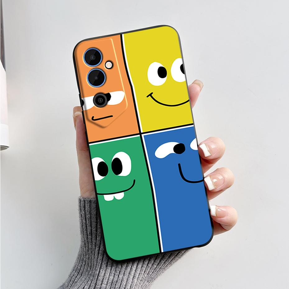 Чехол для Tecno Pova Neo 2 Pova Neo2 LG6n Черный ТПУ Мягкий Силиконовый Чехол для Телефона Для Tecno Pova Neo 2 Coque Защитный Fundas