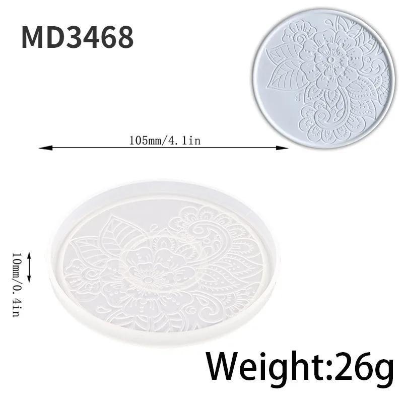 Круглая подставка под стакан своими руками, силиконовая форма для подставки под кофе, подставка под стакан, изготовление подноса из гипса, эпоксидной смолы, литая форма для стеклянного стакана