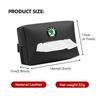 AAFO1 Car Styling Tissue Bag Armrest Box Paper Towel Interior Organizer Accessories For Skoda Kamiq Karoq Octavia 2 3 Rapid Scala Kami