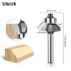 45 Degree Chamfer Router Bit 1/4inch 6mm Shank Edge Forming Bevel Woodworking Milling Cutter for Wood Bits