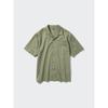 Uniqlo Рубашка из модального хлопка с открытым воротником и коротким рукавом 