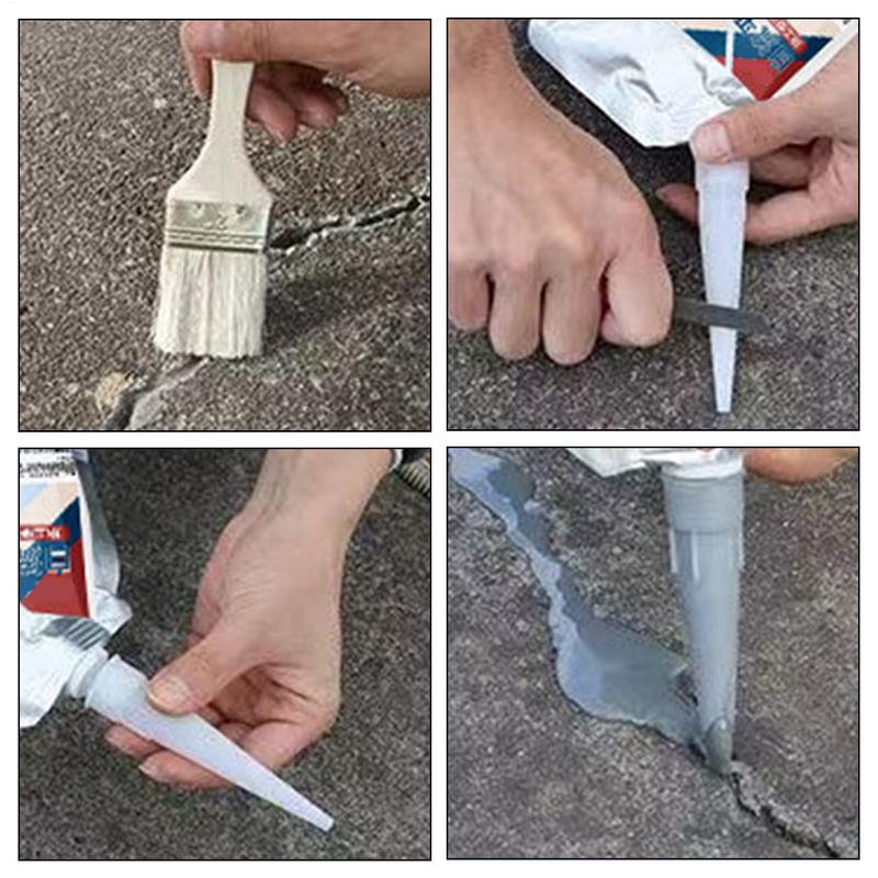 Заполнитель трещин для бетона 200 г Клей для бетона Сверхпрочный Водонепроницаемый Герметизирующий клей для ремонта подъездной дорожки, патио, дома