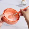 Silicone Makeup Brush Cleaner Bowl 4 Textures Multifunctional Cosmetic Brush Powder Puff Sponge Cleaning Washing Tool Drying Holder
