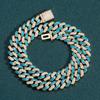 New Bracelets Colorful Rainbow Jewelry Stacked 12mm 5a Cubic Zirconia Cuban Link Chain Cz 5mm 20 Inch Necklace with Zircon