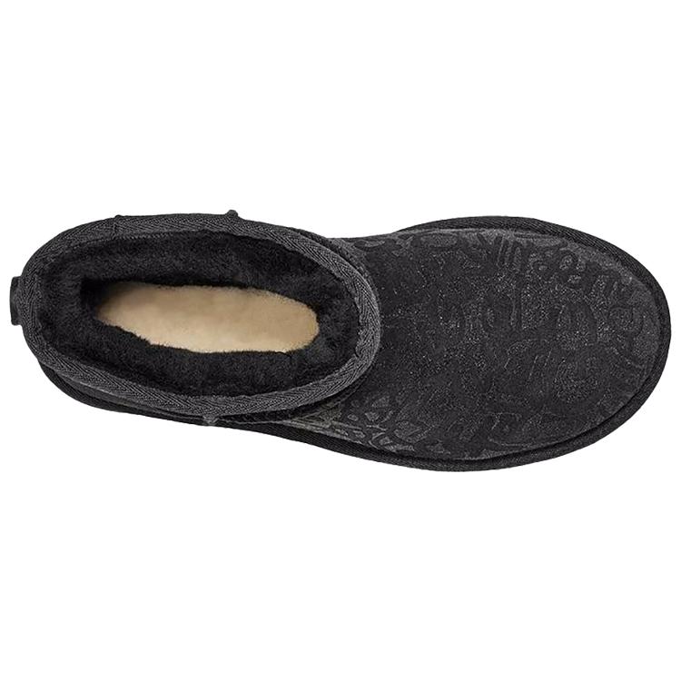 UGG Классический Мини Искрящийся Граффити Женский 1107034-ЧЕРНЫЙ