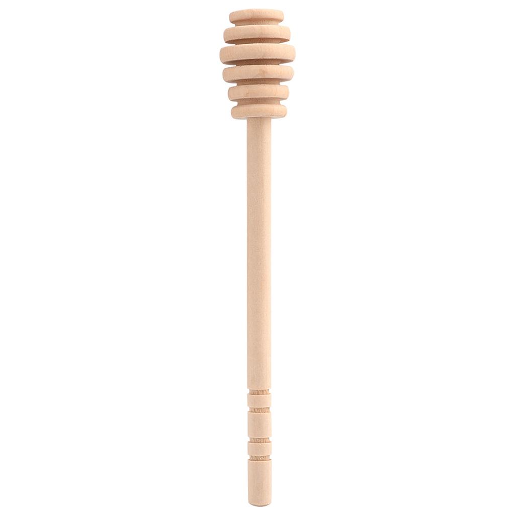 Zk30 Household Wooden Jam Honey Dipper Jar Dispensing Collecting Stirring Rod Stick 16cm