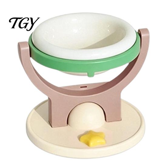 Easy Clean Pet Bowl 2-in-1 Wall Mounted Cat Bowl, Elevated Food Anti-Tipping Foldable Raised Feeding Feeder Shelf, Floating for Indoor Cats,