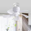 E27 Thread Ceiling Fan 20W 90-265V Cooling Fan Indoor Adjustment Speed Remote Control Chandelier Fan 13inch Electric Fan