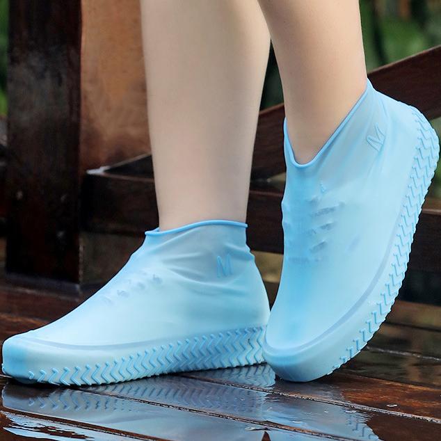 Silicone Waterproof Shoe Covers for Adults and Children S/M/L Waterproof Rain Boot Covers Outdoor Camping Non-slip Rubber Rain Boot Covers