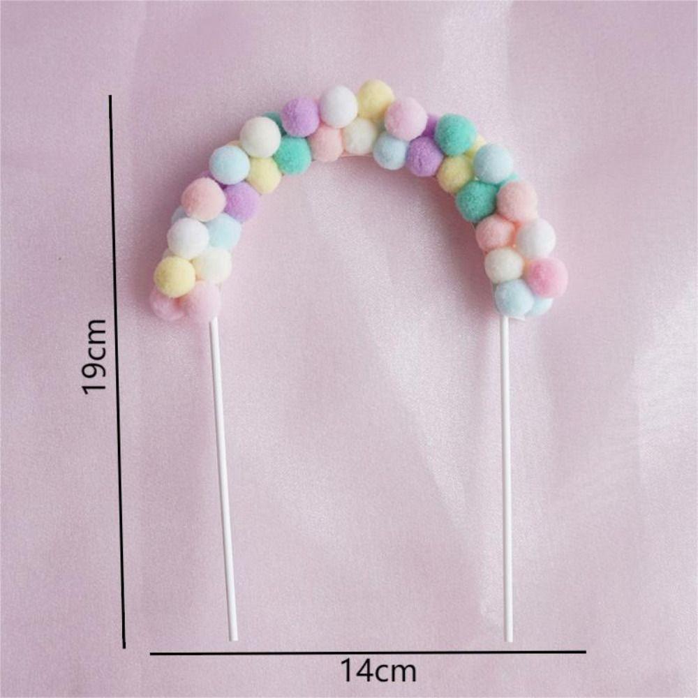 1 шт. Золотая бусина арка меховой шар подвеска мягкий помпон облако праздничные принадлежности выпечка вставка открытка сделай сам торт