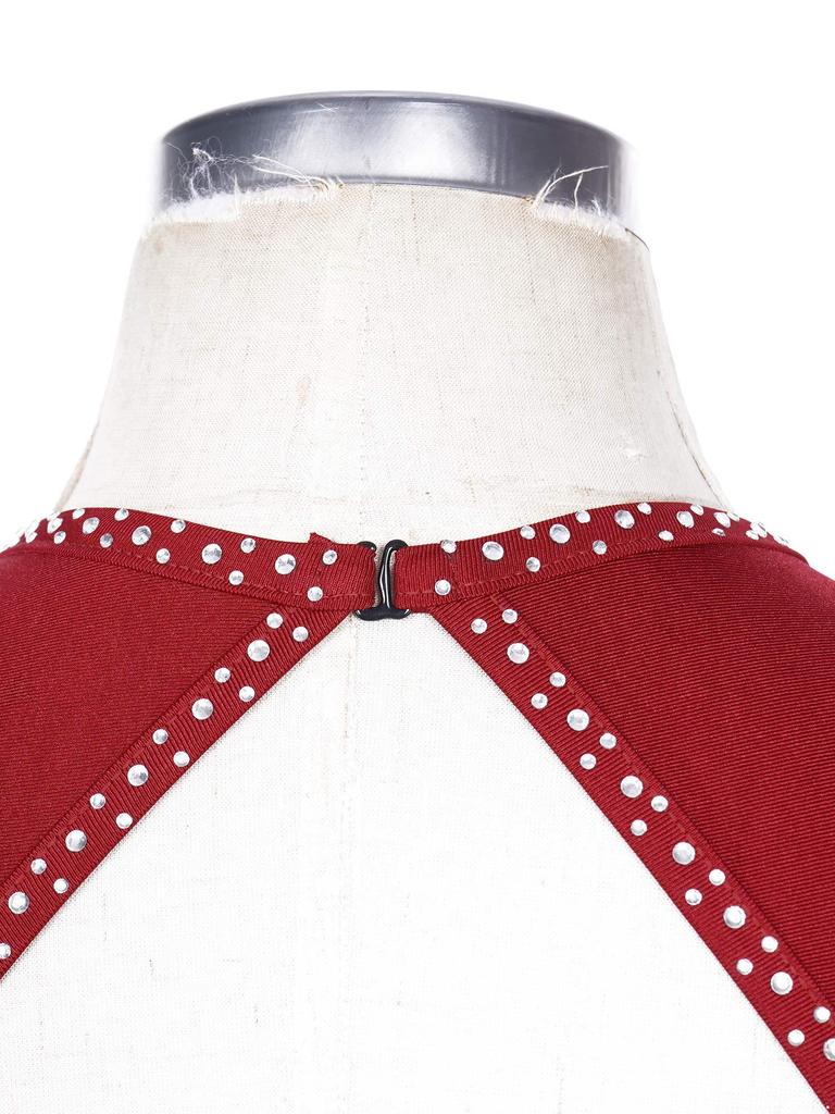 Женское платье для фигурного катания, блестящее, без рукавов, с рюшами для танцевальных соревнований