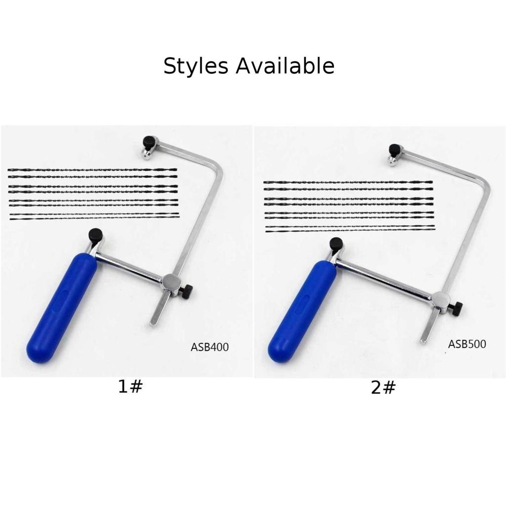 Рамочная пила, копировальная пила, U-образная копировальная пила, мини-пила + пильные полотна для деревообработки, ремесло, ювелирные изделия, ручной инструмент «сделай сам», ASB 400/ASB 500