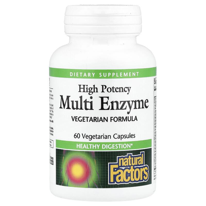 Multi Enzyme, High Potency , 60 Vegetarian Capsules