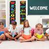 Welcome Back To School Banner Decoration First Day of School Backdrop Door Sign for School Classroom Decorations