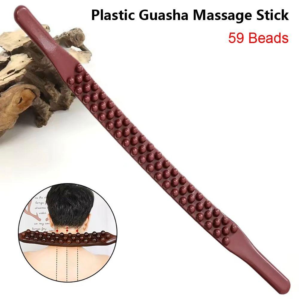 1Pcs 53cm Back Massage Stick Plastic Tendon Scraping Tool for Muscle Relaxation and Daily Body Care