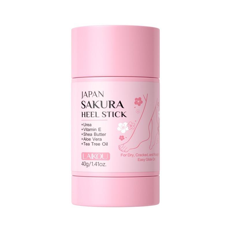 Japan Sakura Foot Heel Stick, Heel Balm for Dry Cracked, Deeply Moisturize & Soften Feets for Hands, Heels, Elbows, Knees and More