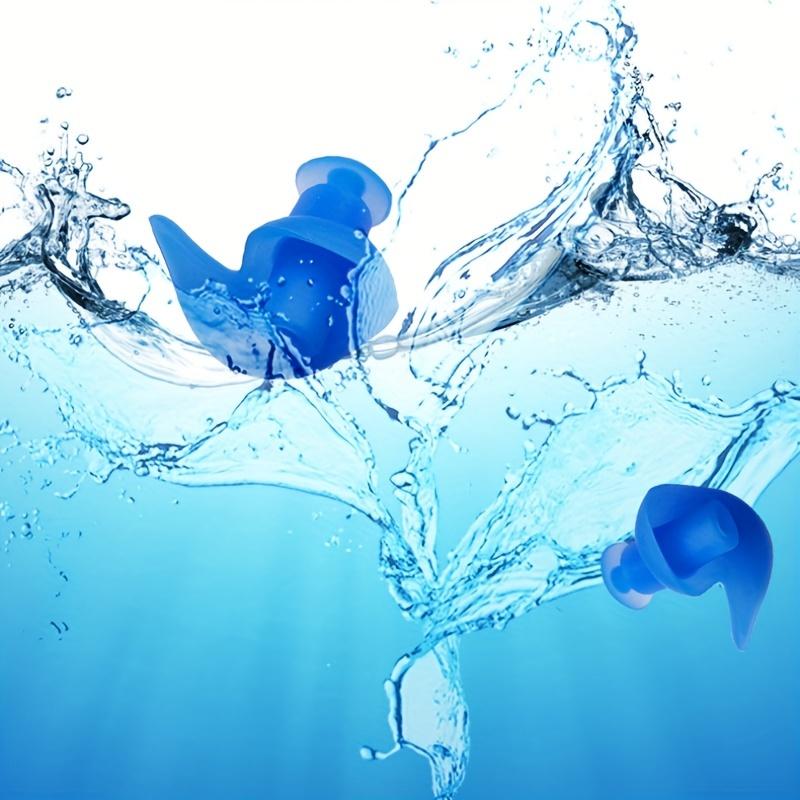 Набор из 8 мягких силиконовых берушей - Удобная и надежная посадка, шумоподавление - Водонепроницаемые беруши для плавания и дайвинга с защитой от выпадения