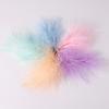 50Pcs Turkey Feather Diy Color Vascular Fleece Feather Accessories Decorative Feather Lake Blue