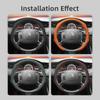 Подходит для Citroen Чехол на руль из перфорированной кожи C3 C4 X Berlingo C5 Aircross Jumper SpaceTourer Ami X Красный Черный