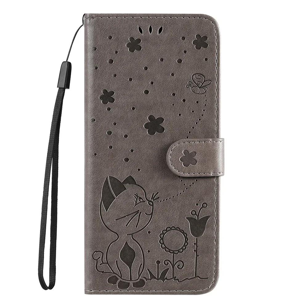 3D Embossed Pattern Flip Case For Moto G06 G56 G86 G05 G15 G55 G85 Stand PU Leather Wallet Cover Card Holder Strap