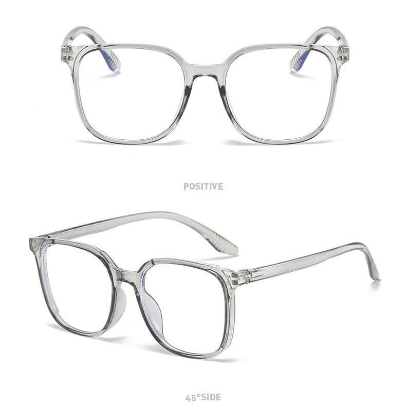 Модные ретро-квадратные оправы для очков для мужчин и женщин - Легкие и удобные с плоскими линзами