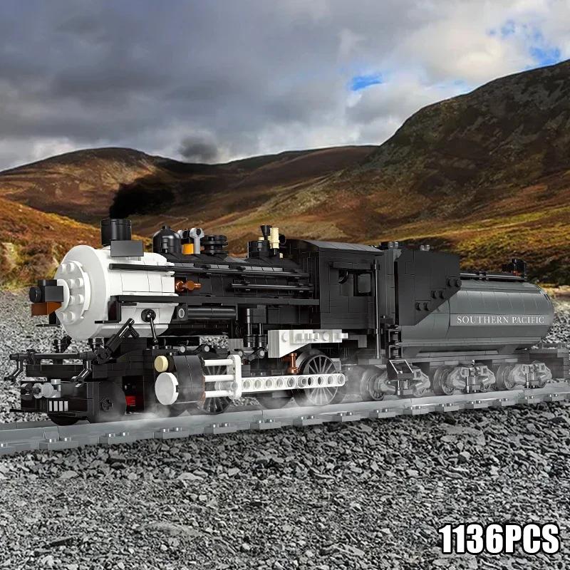 Технический Паровоз The Union Pacific Big Boy Модель Строительные Блоки Городской Железнодорожный Поезд Кирпичи Игрушки Подарки для Детей Мальчик