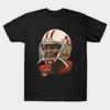 Мужская черная футболка с принтом 49Ers-Football Печать на трансферной бумаге без вырезания Хлопковая футболка