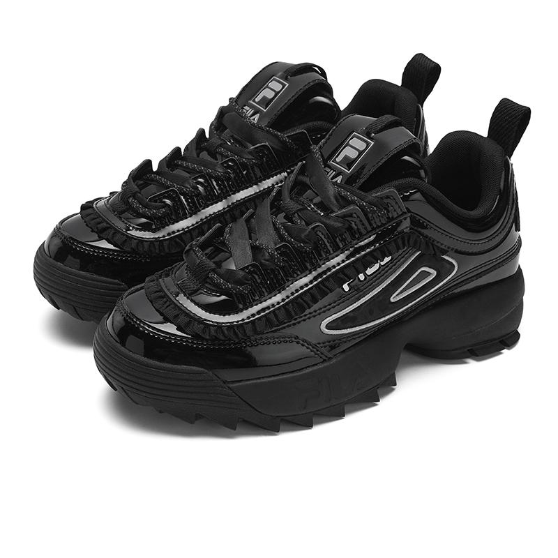 FILA Disruptor 2 Cushioning, Wear Resistant Low top Casual Shoes Women's Black F12W512135FBK