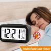 Alarm Clock Backlight Desktop Alarm Clocks Data Time Calendar Temperature Display Battery Operated Snooze Function