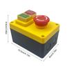 Electromagnetic Safety Push Button Switches Electric Tool Emergency Switches ABS 250V 16A for Power Tool & Machinery