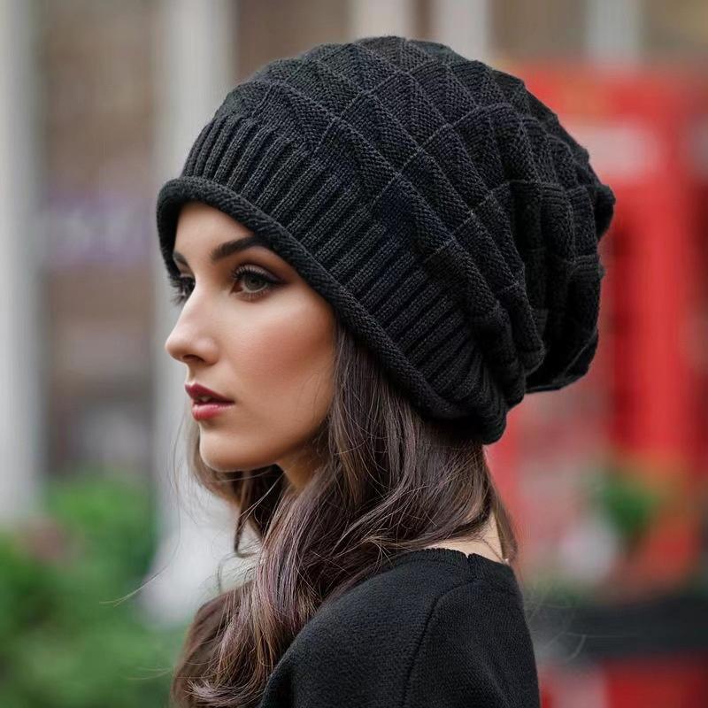 1 шт. Шапки Модные Облегающие голову Ветрозащитные Вязаные Корейский стиль Женские Для беременных Шапки-бини Повседневные Теплые для ушей Свободные