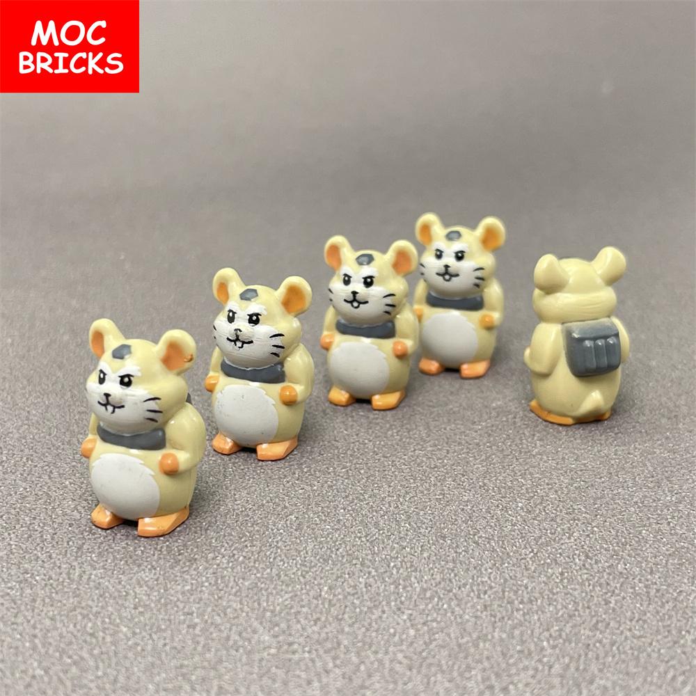 MOC Bricks Treasure Map Compass little hamster Accessories Building Blocks DIY Model Toys Dolls For Kid