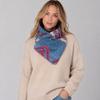 Spot European and American Akz Bohemian Double Button Scarf Wool Jacquard American Denim Style Scarf