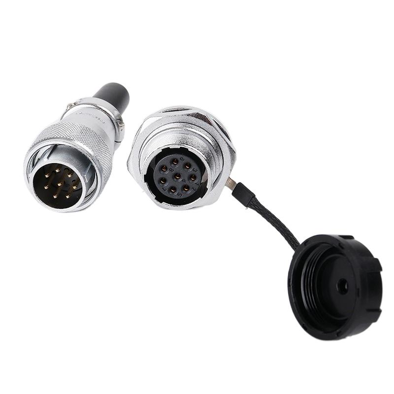 WEIPU WS20 TQ+ZMQ Male Plug Female Socket Outdoor Waterproof IP65 AC DC Signal Solar Panel Industrial 2Pin-15Pin Adapter