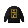 X Maharishi Shaolin Tag Long-Sleeve Black Unisex Tops P28MHES003