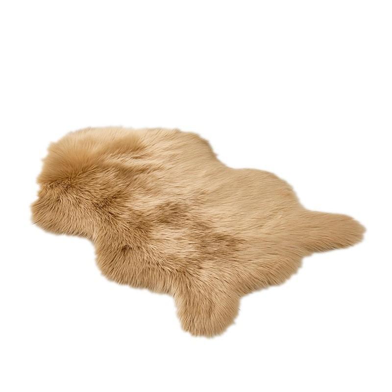 Modern Euro-Style Imitation Wool Long Pile Floor Mat for Living Room or Bedroom