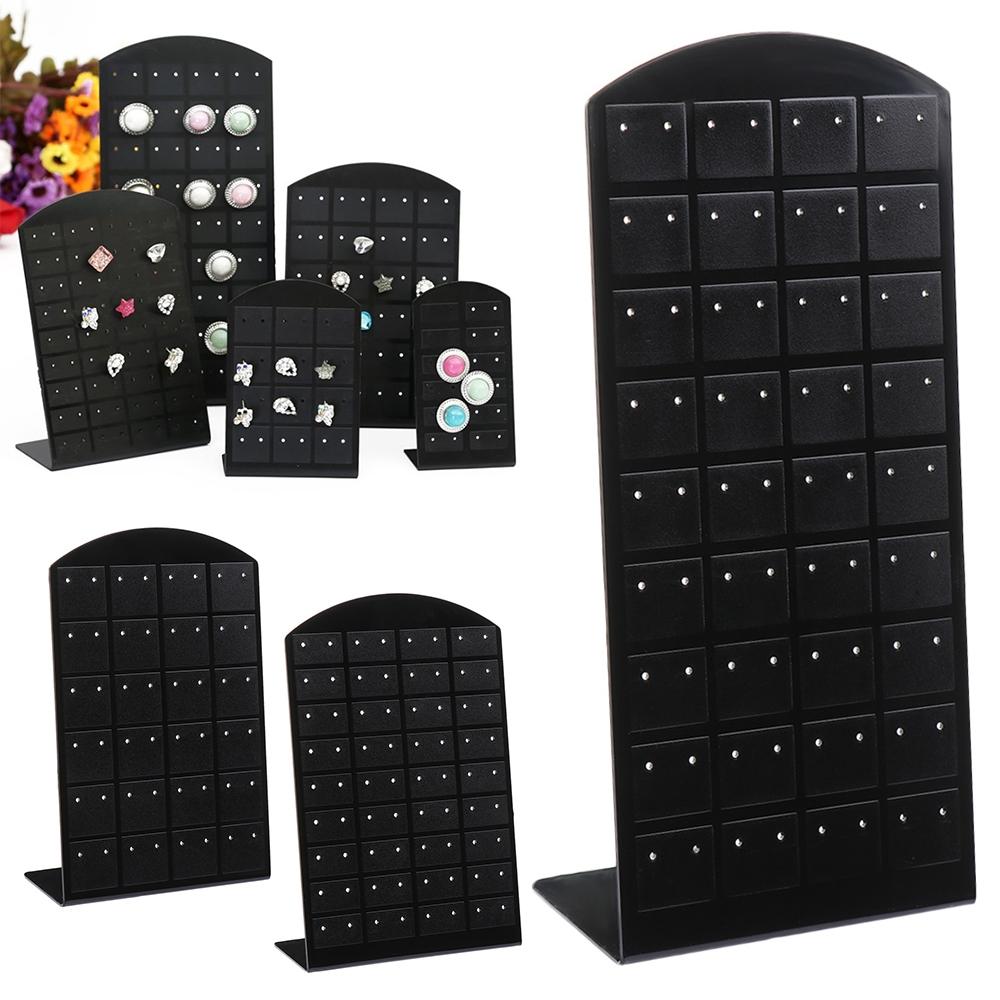 Fashion Necklaces Holder Jewelry Show Rack Plastic Display Metal Stand Organizer Earrings Ear Studs
