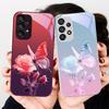 Бабочка Постепенно Красный Для Samsung Galaxy Note 10 Plus S20 21 FE S23 Ultra S8 9 A70 72 73 50 51 52 53 Закаленное Стекло Чехол для Телефона