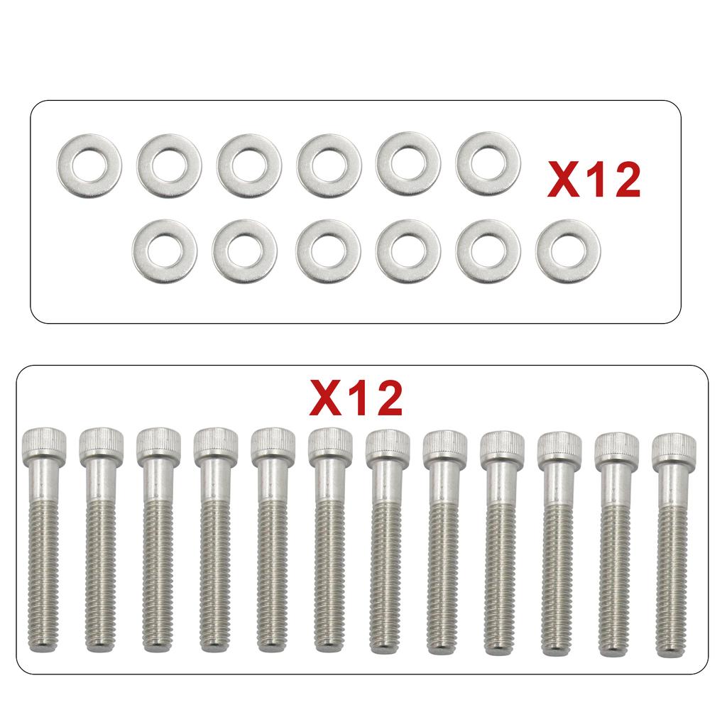 Комплект болтов впускного коллектора SBF из нержавеющей стали для FORD 289 302 5.0L 351W SMALL BLOCK