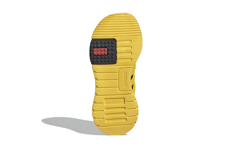 LEGO x Adidas Racer Tr 1.0 K Устойчивые к истиранию Низкие детские кроссовки для бега Черный Желтый Детские GW1878