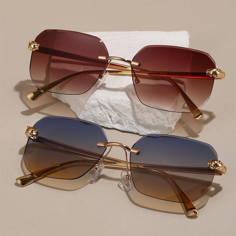 Солнцезащитные очки JYL TS Защита от УФ Леопардовая Безрамная Мужские/3130