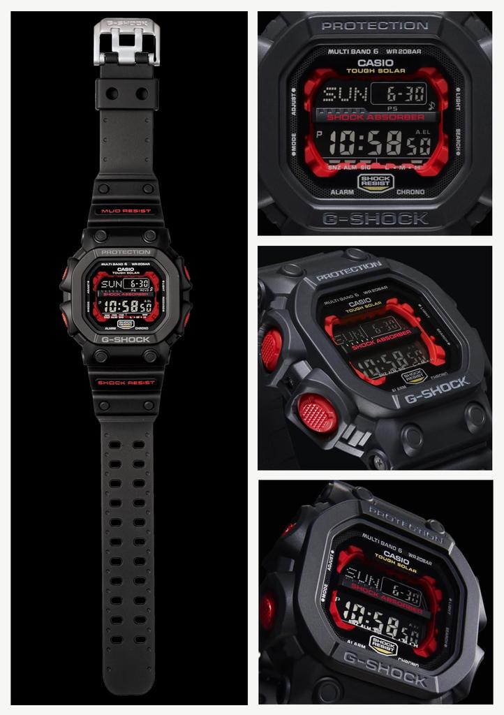 Мужские радиоуправляемые часы Casio Solar Black G-Shock GXW-56-1AJF,