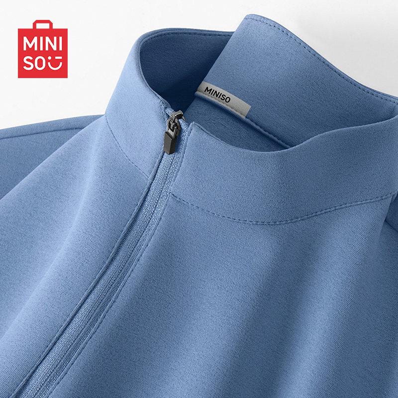 MINISO Мужская летняя модная футболка с коротким рукавом, быстросохнущая