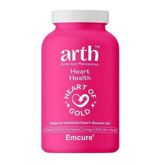 Arth Heart Health | Omega 3's Anti-inflammatory Properties Help To Maintain Heart Health, Immunity, Skin and Bone Health | 30 Day Supplement