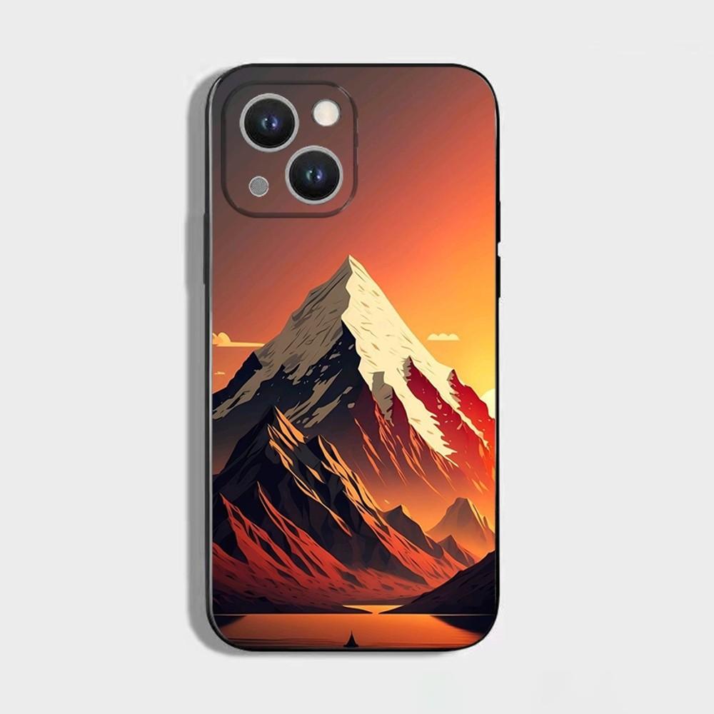 Крутой дизайн чехла для телефона Исландия Для iPhone 16,15,14,13,12,11 Plus,Pro Max,XS,X,XR,SE,Mini,8,7,Мягкий силиконовый черный чехол