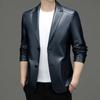 Genuine Leather Jacket Men's Sheep Skin Single Suit Slim Fitting Casual Leather Suit Trend Soft Leather Jacket
