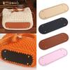 18X8cm Long Bottom For Knitted PU Leather Bag Base High Qualtiy Handbag Bottom With Holes Rivet Crochet Bag Part Accessories