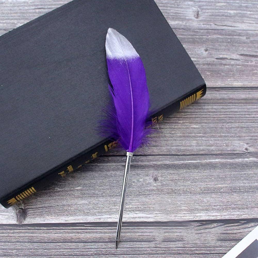 School Office Supplies Novelty Stationery Smooth Signature Ballpoint Pens Feather Pen Writing Tool